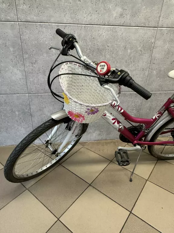 rower-suzana-bingo-z-koszykiem-bialo-rozowy-24-ean-gtin-5901986494256