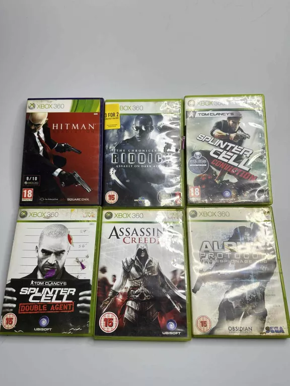 ZESTAW 6 GIER NA KONSOLE XBOX360