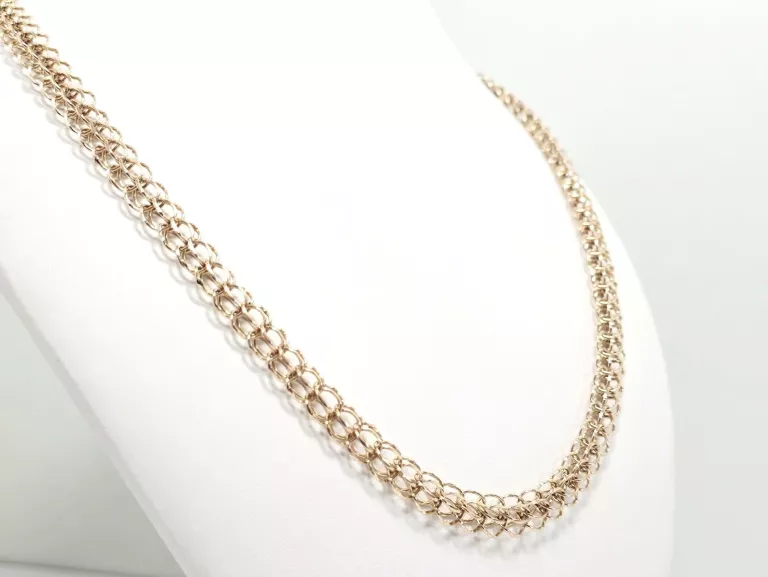 ZŁOTY AŻUROWY ŁAŃCUSZEK 585 36,89G DŁ:61CM