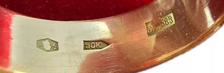 ZŁOTA OBRĄCZKA PRÓBY 583 / R. 18 / 4,33G!