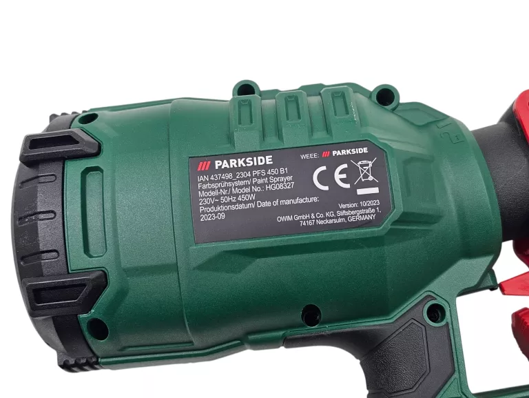 PISTOLET NATRYSKOWY PARKSIDE PFS 450 B1 450W - JAK NOWY!