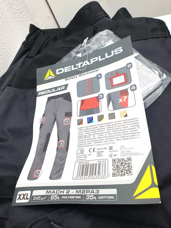 SPODNIE ROBOCZE M2PA3 DELTAPLUS XXL
