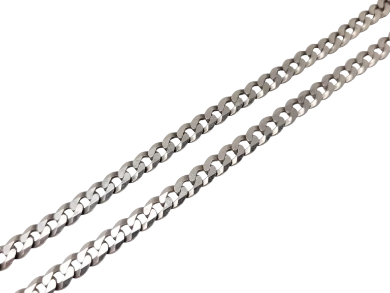 SREBRNY ŁAŃCUSZEK PANCERKA 20,76G PR.925 DŁ.55CM