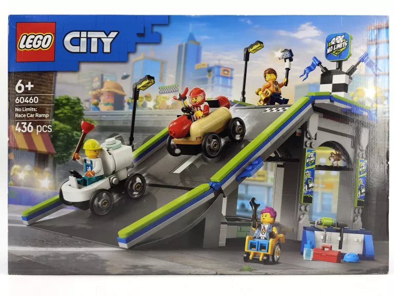 LEGO CITY 60460 TWOJE ZASADY TOR WYŚCIGOWY Z RAMPAMI