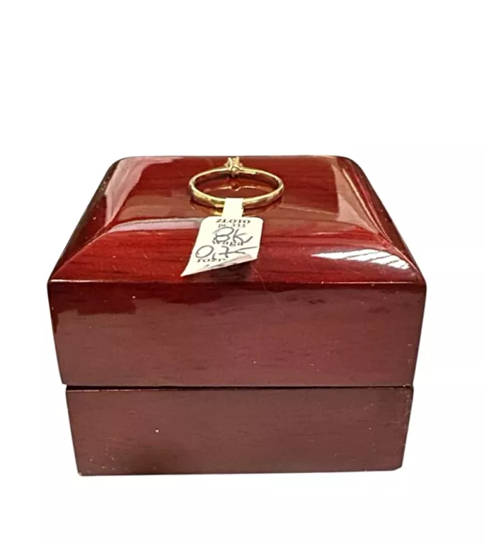 ZŁOTY PIERŚCIONEK 333/0,75 G/ R.10