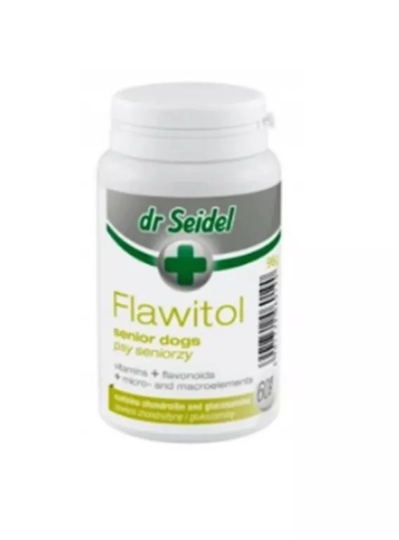 DR SEIDEL, FLAWITOL DLA PSÓW SENIORÓW PREPARAT WITAMINOWO-MINERALNY, 60 TA