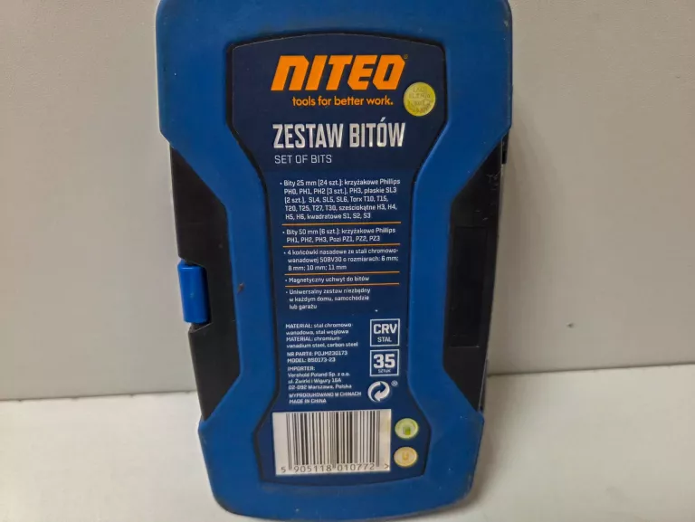 ZESTAW BITÓW NITEO