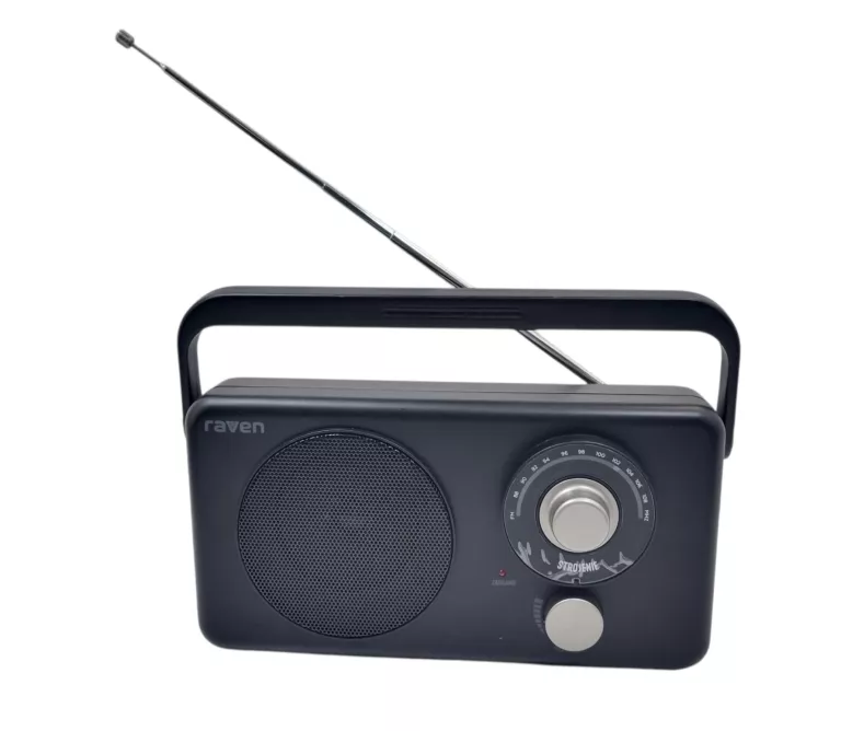 RADIOODBIORNIK PRZENOŚNY RAVEN ERADP003 RADIO FM CZARNY
