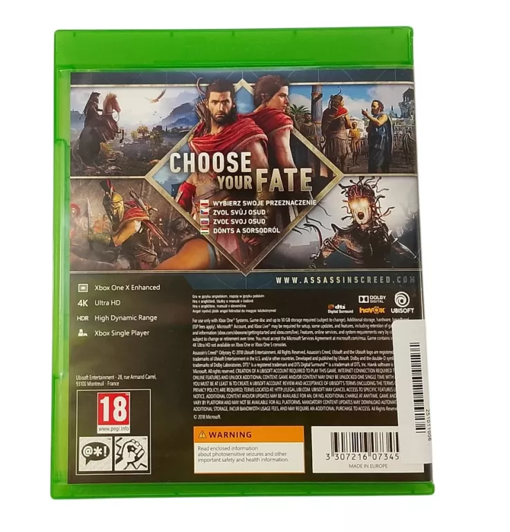 GRA ASSASSIN’S CREED: ODYSSEY XBOX ONE