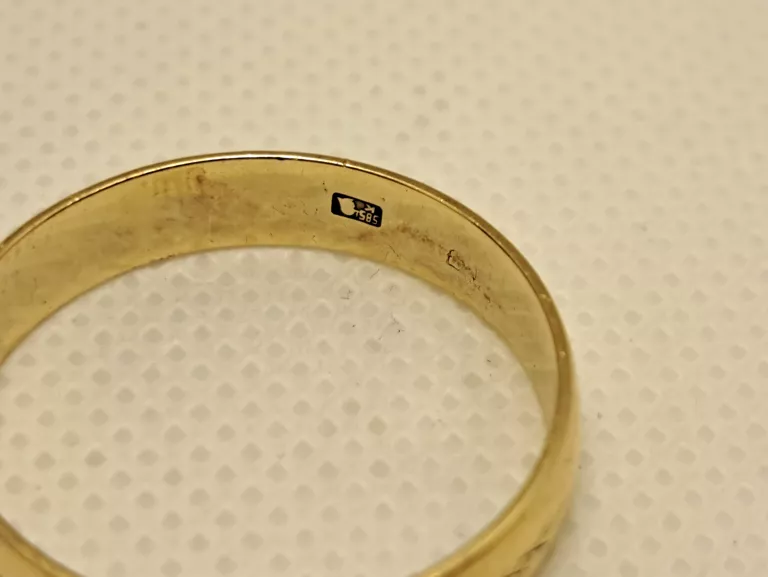 ZŁOTA OBRĄCZKA PRÓBY 585 4,18G R.28