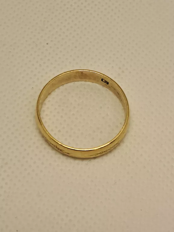 ZŁOTA OBRĄCZKA PRÓBY 585 4,18G R.28