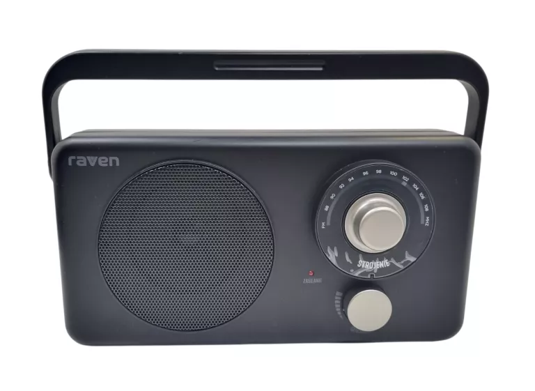 RADIOODBIORNIK PRZENOŚNY RAVEN ERADP003 RADIO FM CZARNY