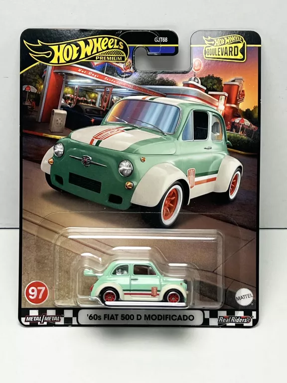 SAMOCHODZIK HOT WHEELS GJT68 '60S FIAT 500 D MODIFICADO