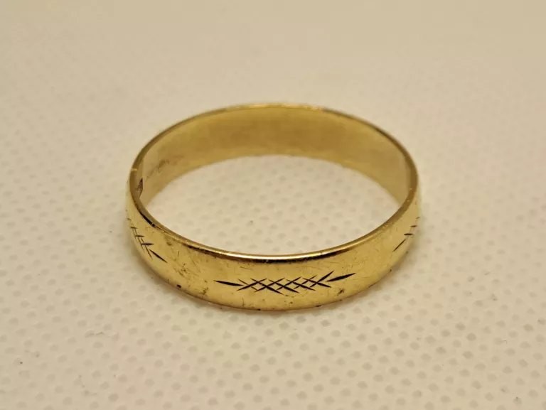 ZŁOTA OBRĄCZKA PRÓBY 585 4,18G R.28