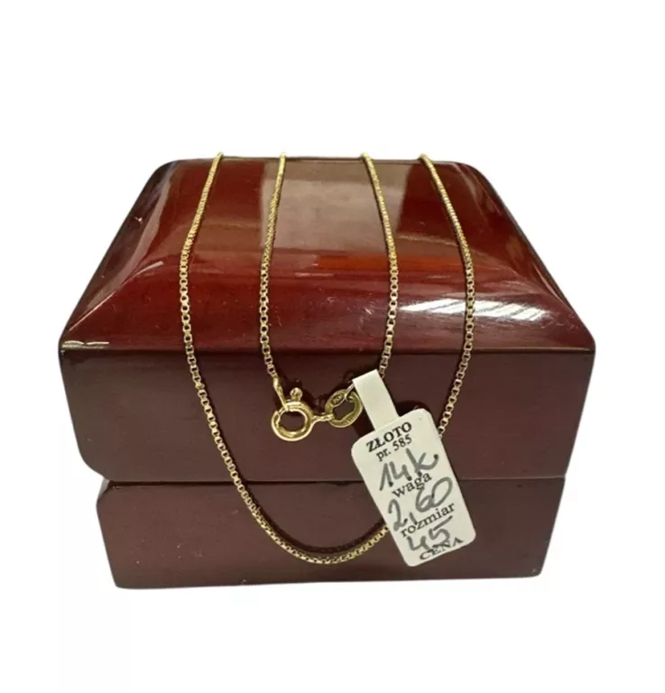 ZŁOTY ŁAŃCUSZEK 585/2,60 G/45 CM