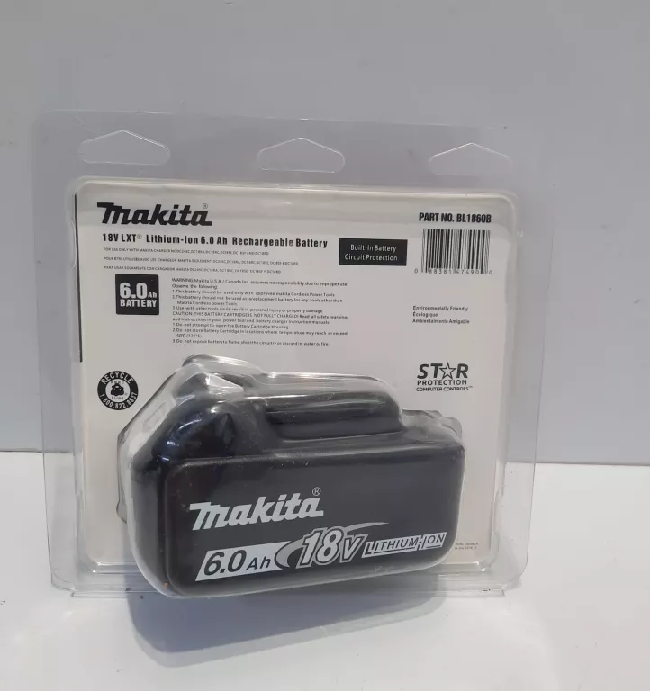 BATERIA MAKITA 18V BL 1860B 6.0AH