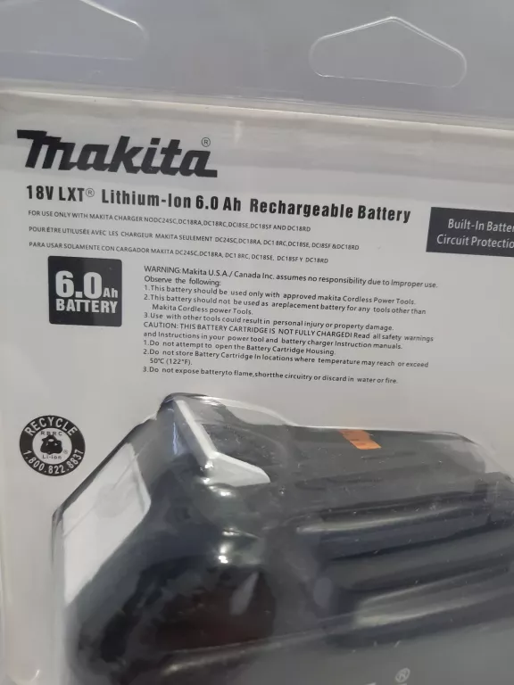 BATERIA MAKITA 18V BL 1860B 6.0AH