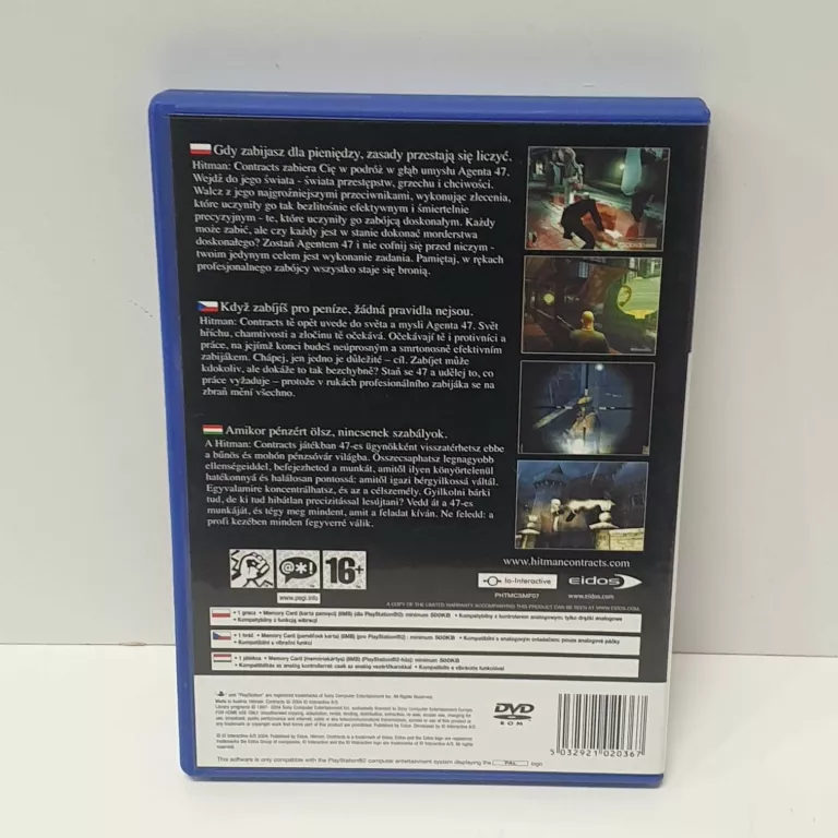 HITMAN CONTRACTS PLAYSTATION 2 (PS2)