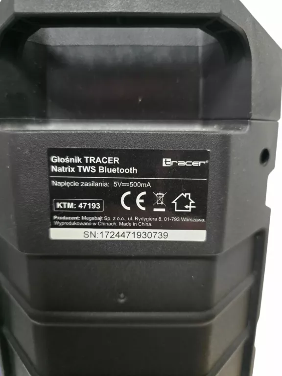 GŁOŚNIK TRACER CZARNY