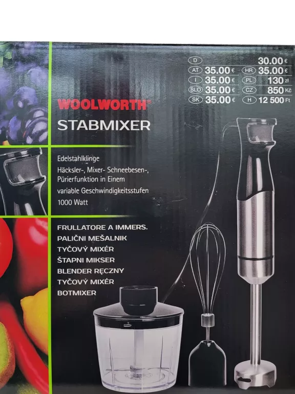 MIKSER WOOLWORTH HB6412C-GS 1000W