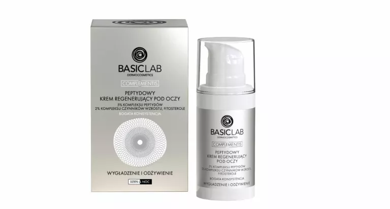 KREM POD OCZY REGENERUJĄCY Z 5% KOMPLEKSU PEPTYDÓW BASICLAB 15 ML