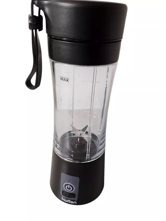 HOFFEN BLENDER PRZENOŚNY TURYSTYCZNY AKUMULATOROWY CZARNY 60W 300 ML