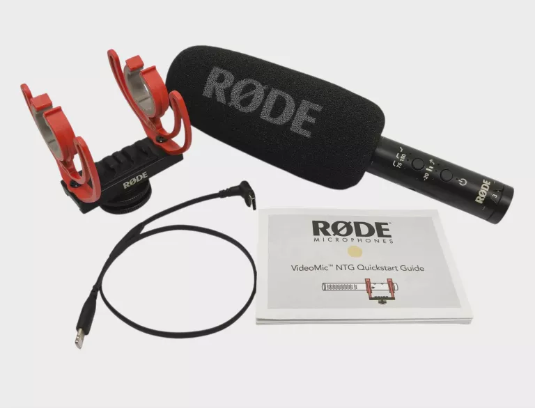 RODE VIDEOMIC NTG – MIKROFON SHOTGUN DO KAMER, SMARTFONÓW I KOMPUTERÓW