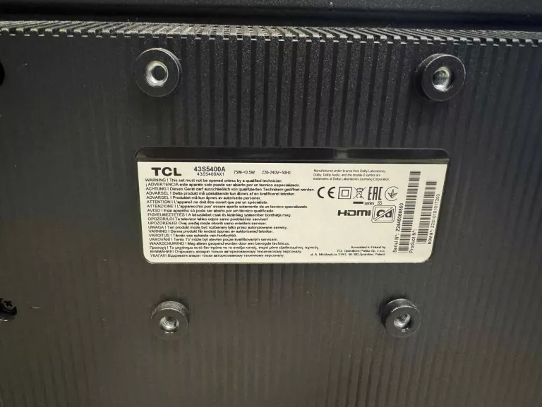 TELEWIZOR TCL 43S5400A 43" LED FULL HD ANDROID TV