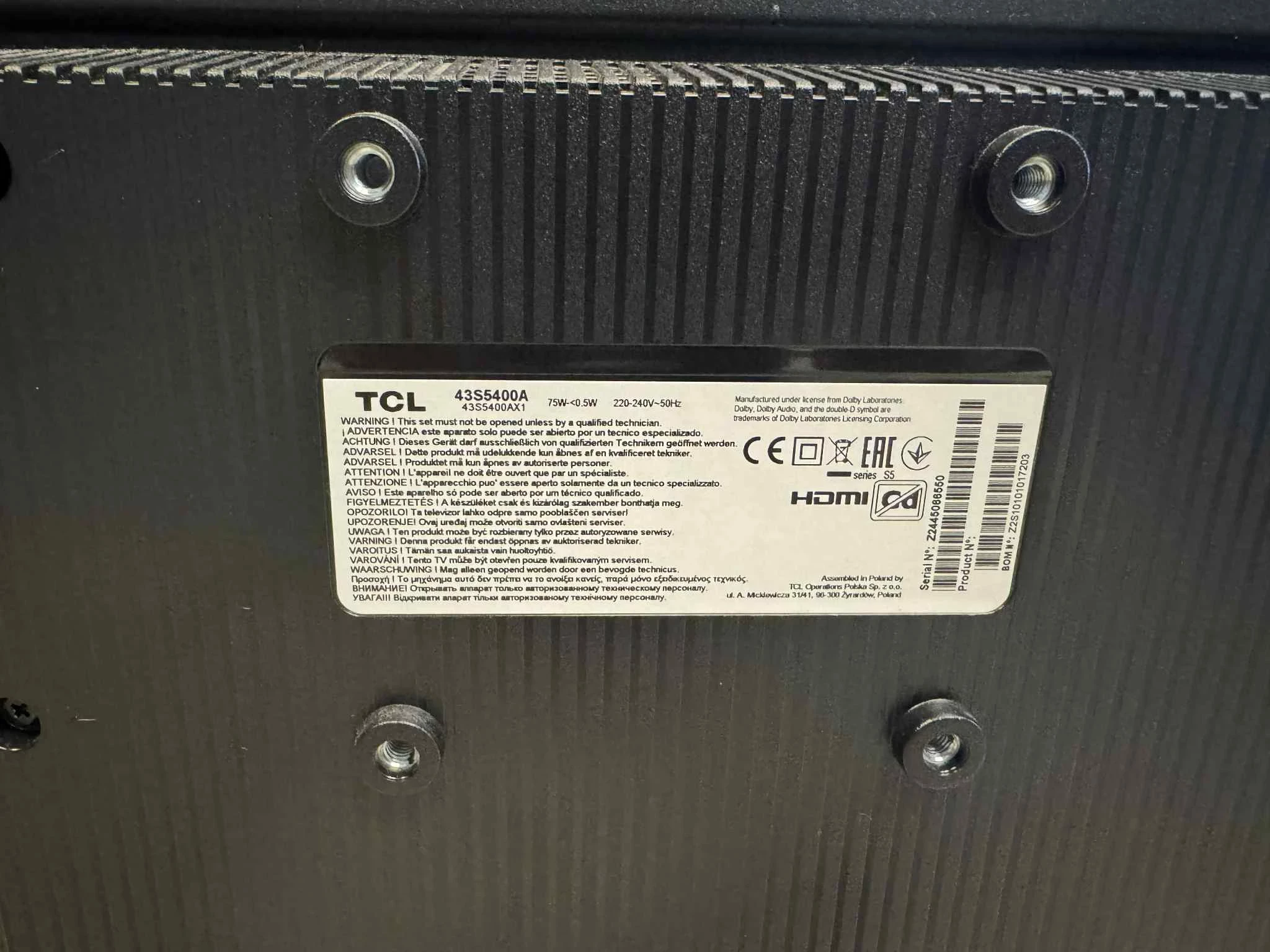 telewizor-tcl-43s5400a-43-led-full-hd-android-tv-ean-gtin-5901292523800