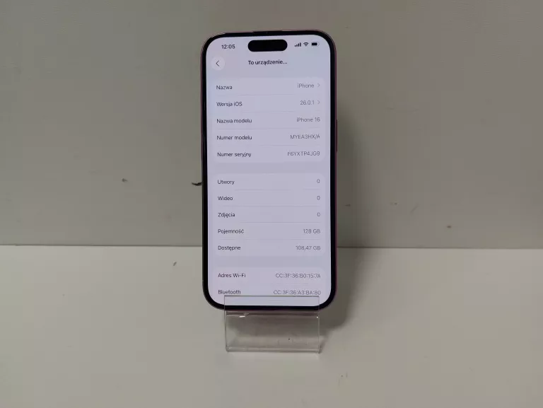 TELEFON IPHONE 16 128GB BAT 100%  POLECAM!