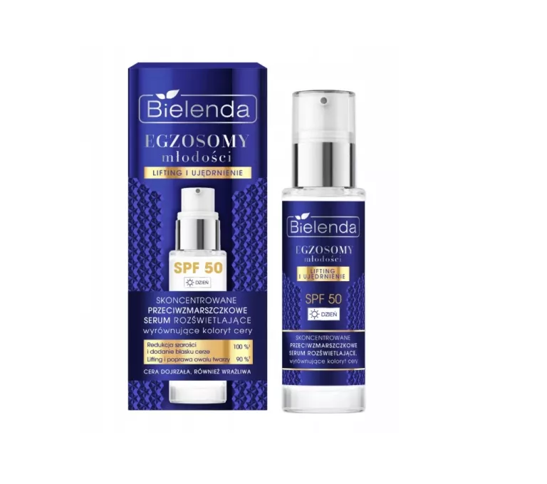 BIELENDA EGZOSOMY MŁODOŚCI PRZECIWZMARSZCZKOWE SERUM SPF50