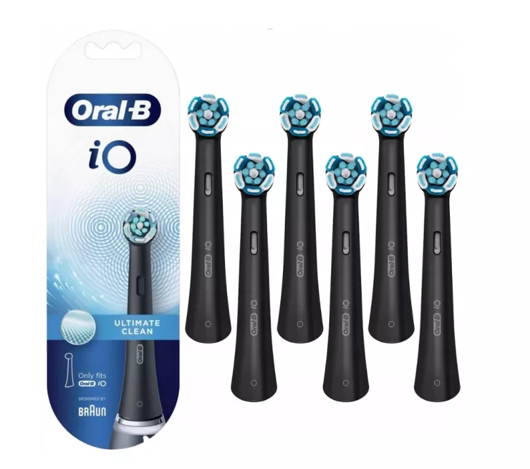 6X KOŃCÓWKI DO SZCZOTECZKI ELEKTRYCZNEJ ORAL B IO ULTIMATE CLEAN BLACK