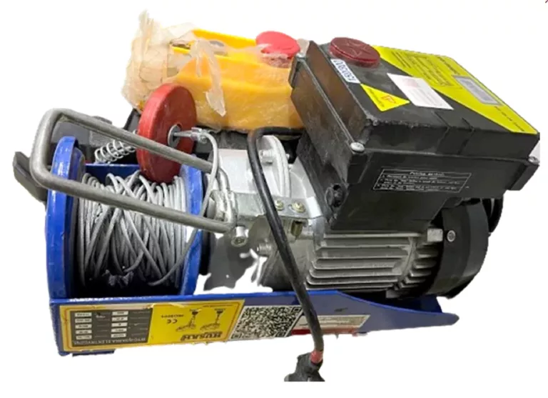 WCIĄGARKA ELEKTRYCZNA 230V WYCIĄGARKA LINOWA BUDOWLANA 300KG ZBLOCZE HUSAR