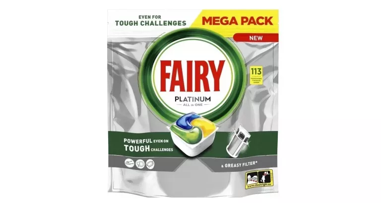 KAPSUŁKI TABLETKI DO ZMYWARKI FAIRY PLATINIUM 113 SZTUK