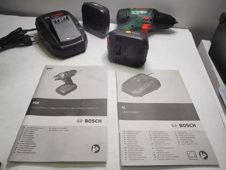 WKRĘTARKA BOSCH PSR 14,4 LI-2 + DWA AKU W WALIZCE