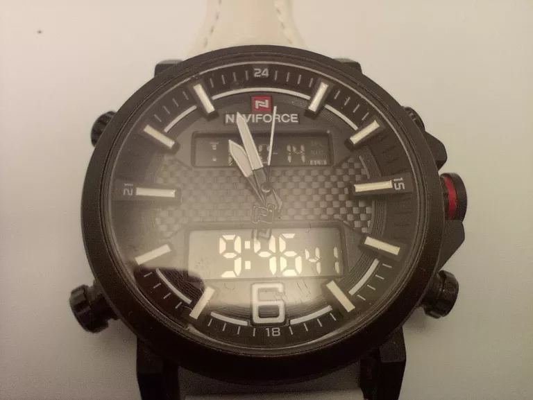 NAVIFORCE MĘSKIE ZEGARKI SPORTOWE MĘSKI KWARCOWY ZEGAR CYFROWY TOP BRAND L