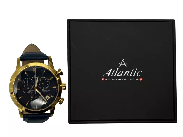 ZEGAREK MĘSKI ATLANTIC SEALINE CHRONOGRAPH 62450.45.51 - GW 07.2027R!