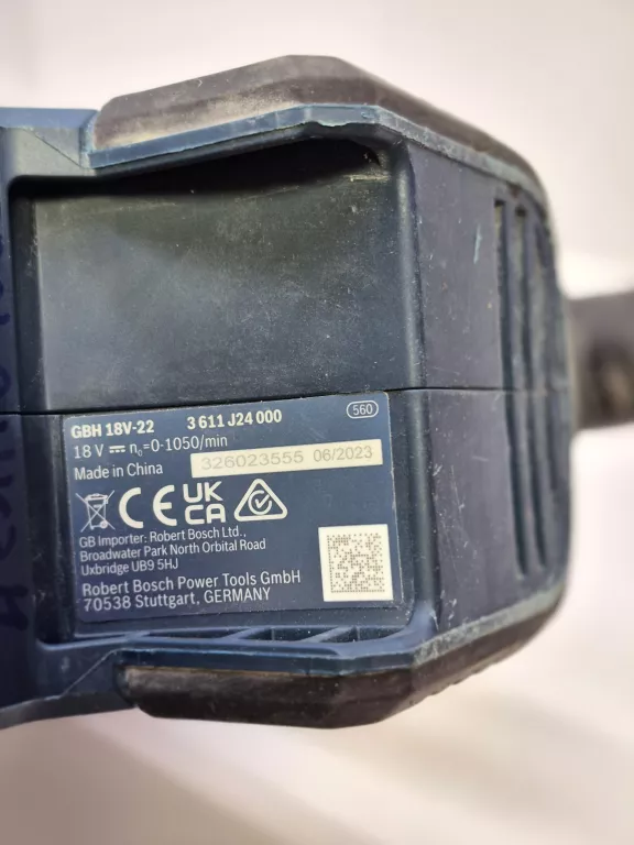 BOSCH PROFESSIONAL GBH 185-LI MŁOTOWIERTARKA AKUMULATOROWA 1,9J