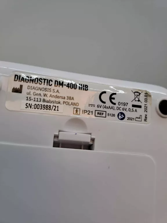 CIŚNIENIOMIERZ DIAGNOSTIC DM-400 IHB +MANKIET +POKROWIEC