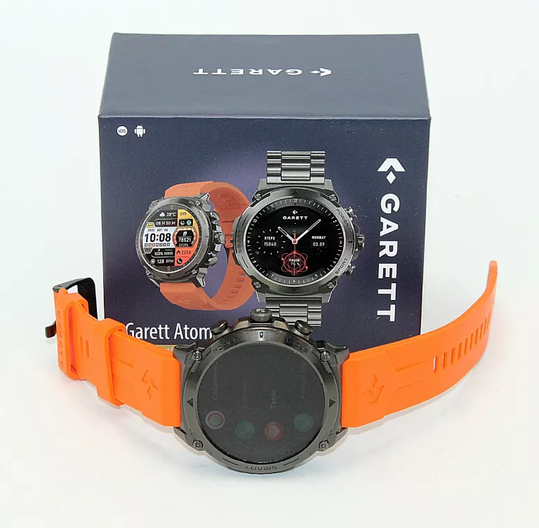 SMARTWATCH GARETT ATOM BLACK STEEL 47MM
