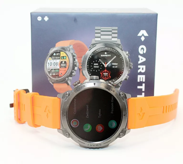 SMARTWATCH GARETT ATOM BLACK STEEL 47MM