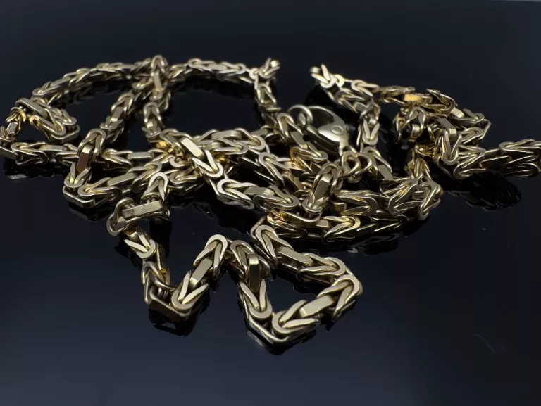 PIĘKNY ŁAŃCUSZEK SPLOT KRÓLEWSKI 18,65G P.585 14K