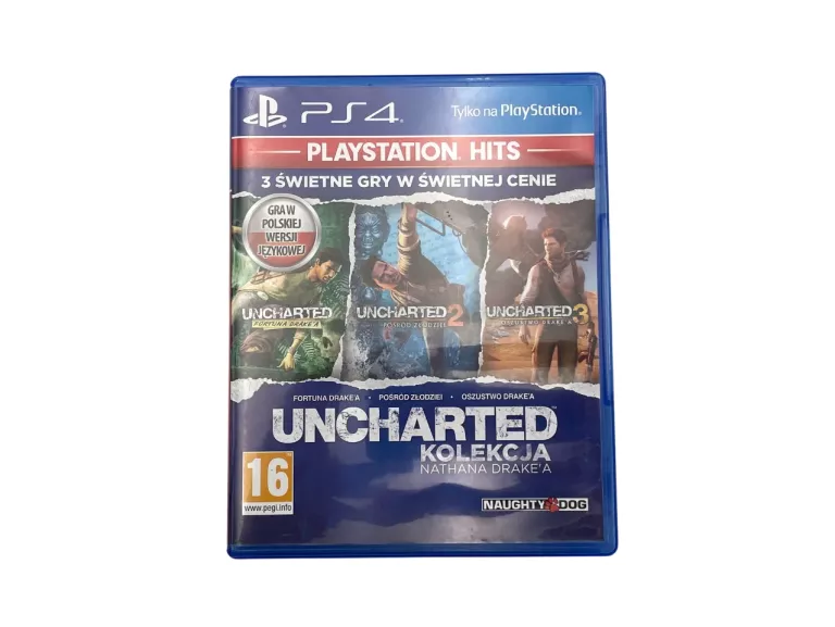 GRA UNCHARTED: KOLEKCJA NATHANA DRAKE'A SONY PS4 POLSKA WERSJA