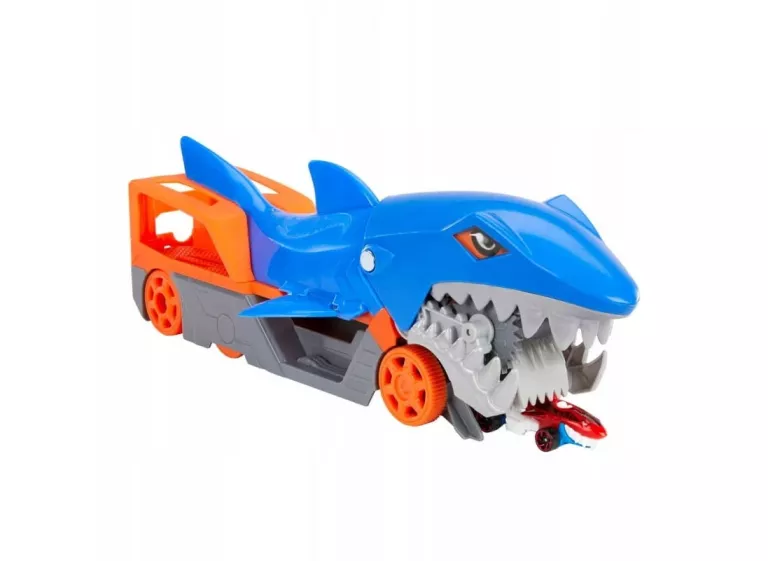 HOT WHEELS CITY SHARK CHOMP TRANSPORTER Z ANGIELSKIM GVG36