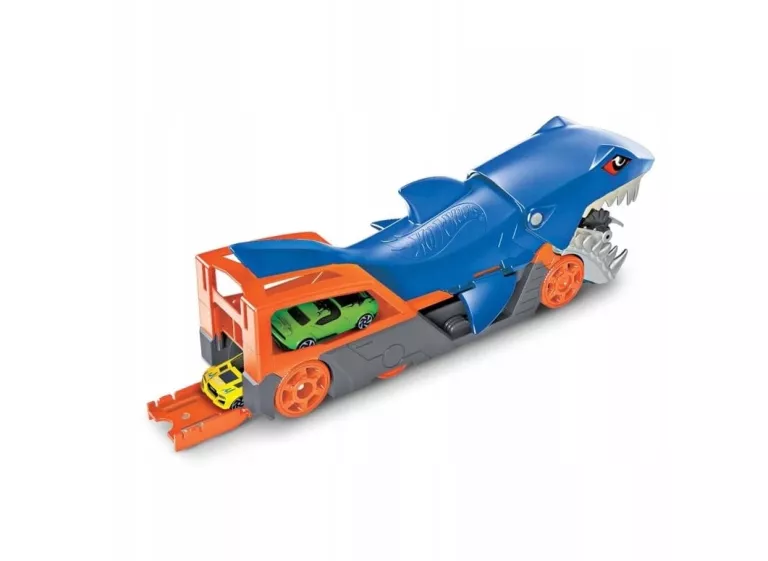 HOT WHEELS CITY SHARK CHOMP TRANSPORTER Z ANGIELSKIM GVG36