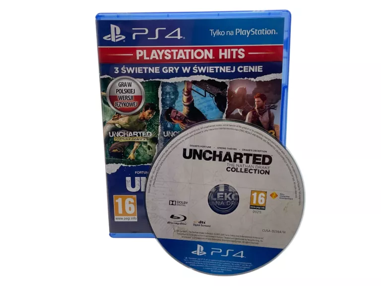GRA UNCHARTED: KOLEKCJA NATHANA DRAKE'A SONY PS4 POLSKA WERSJA