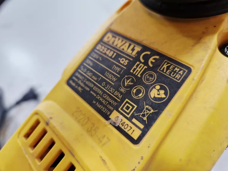 MŁOT UDAROWY DEWALT D25481 | 1050W | 2020 | SDS PLUS