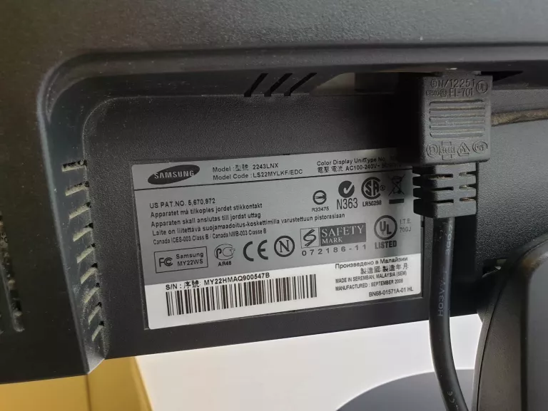 MONITOR SAMSUNG 2243LNX