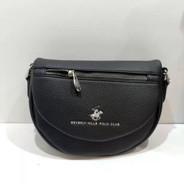 TOREBKA DAMSKA BEVERLY HILLS POLO CLUB POŁOKRĄGŁA CZARNA