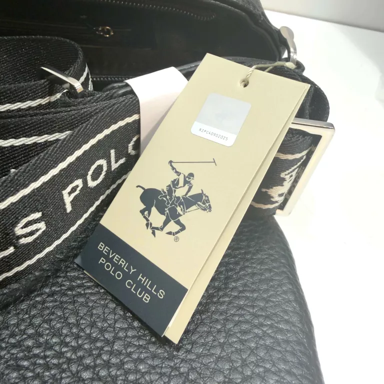 TOREBKA DAMSKA BEVERLY HILLS POLO CLUB POŁOKRĄGŁA CZARNA